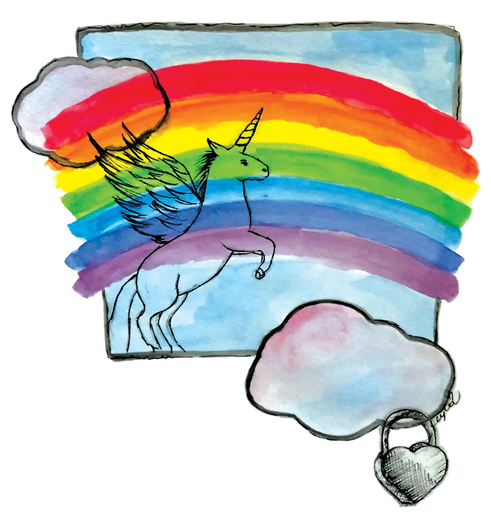Unicorn Under The Rainbow